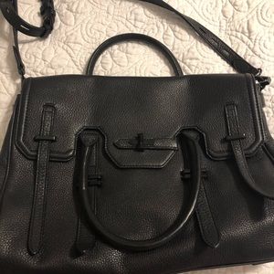 Black Genuine Leather